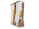 Kayla DeLancey Yellow Bikini 36 Decal Style Skin for XBOX 360 Slim Vertical