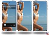 Kayla DeLancey White Bikini 30  Decal Style Vinyl Skin - fits Apple iPod Touch 5G (IPOD NOT INCLUDED)