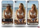 Kayla DeLancey White Bikini 38 Decal Style Vinyl Skin - fits Apple iPod Touch 5G (IPOD NOT INCLUDED)